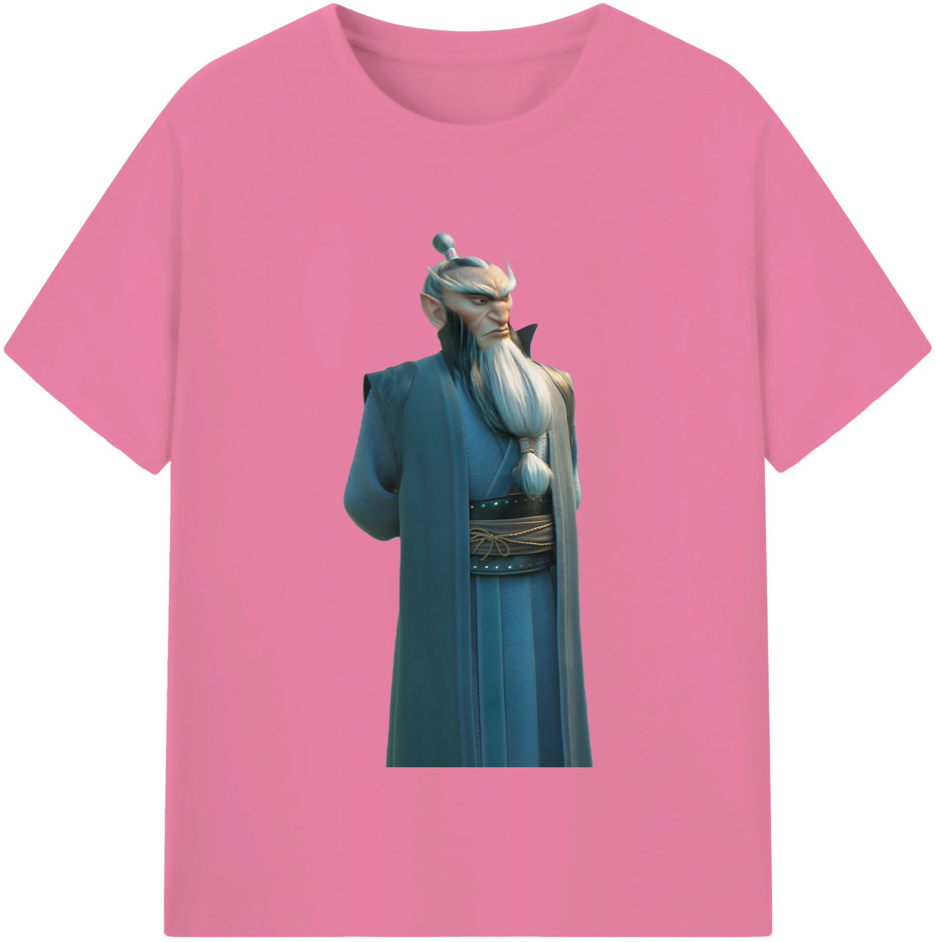 （画像用） Ne Zha 2 ナタ 魔童の大暴れ 綿100％半袖Tシャツ（フロントプリント）